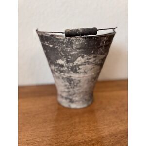 Rustic‎ Farmhouse Bucket With Handle Unbranded Planter Decor Only